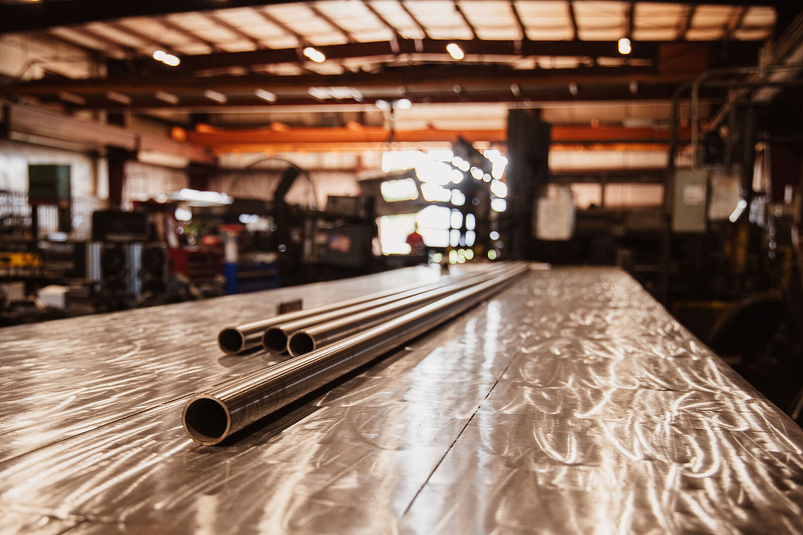 railing on work surface